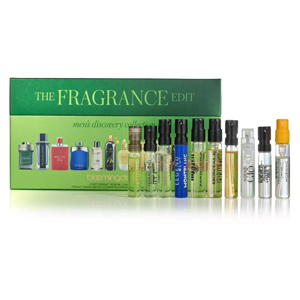 Bloomingdale's The Fragrance Edit Discovery Collection For Men 11 Sample Perfumes