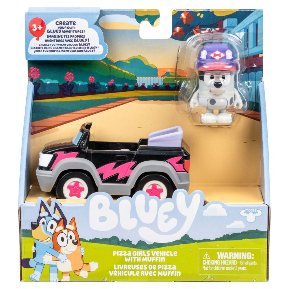 Bluey Auto De Pizza Girls Con Muffin 3+