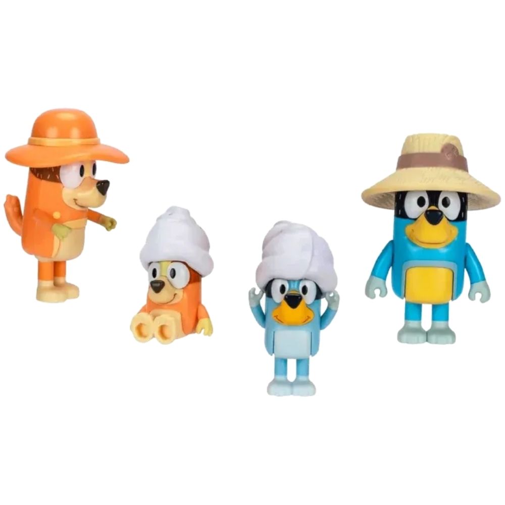 Bluey Y Su Familia De Viaje Set 4 Und 3+