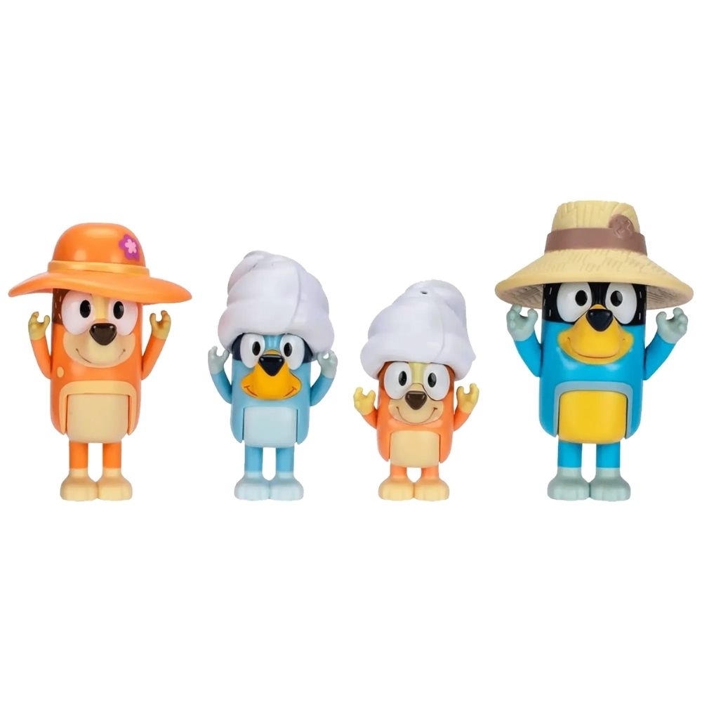 Bluey Y Su Familia De Viaje Set 4 Und 3+