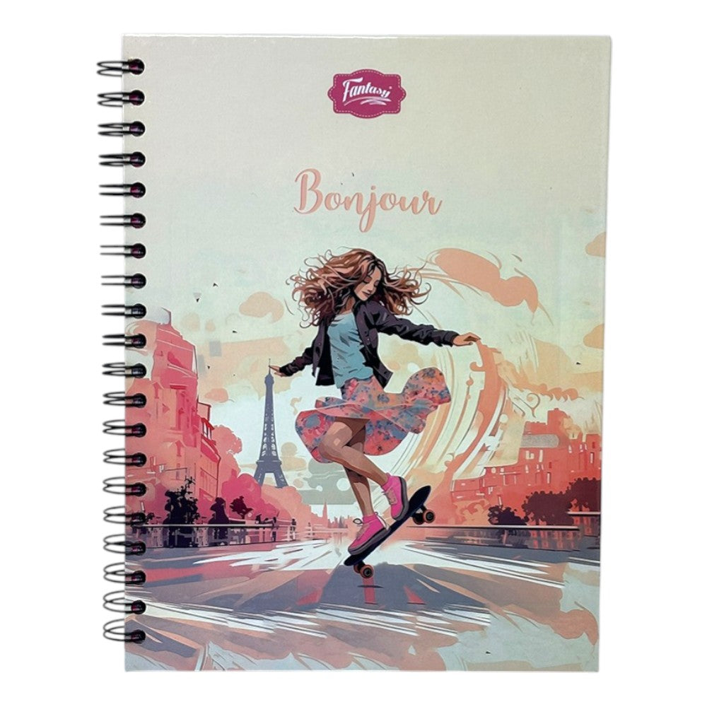 Fantasy Notebook Cuaderno 5 Materias Tapa Dura Diseños Surtidos