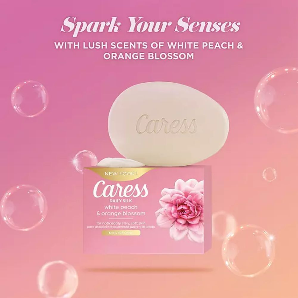 Caress Jabones 16 Barras Daily Silk White Peach & Orange Blossom 1.70kg