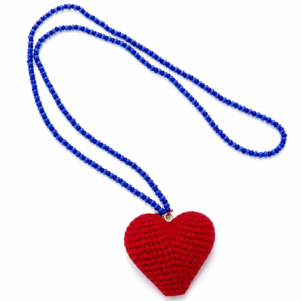 H&Co Collar Para Damas Corazon De Mar Azul