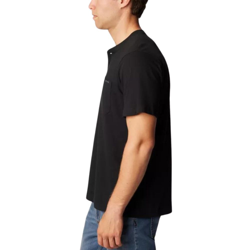 Columbia Franela Landroamer Short Sleeve Henley para Caballeros