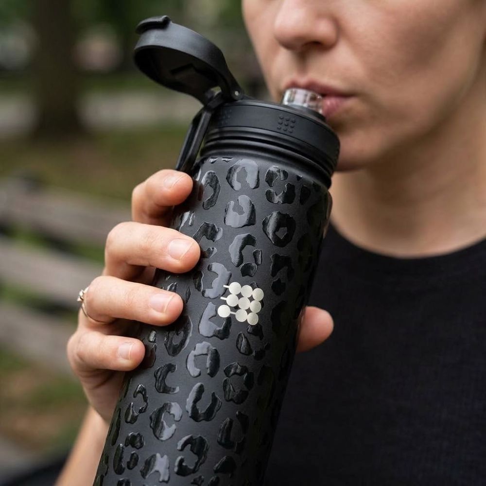 Cubitt Termo Hydro Bottle Black Cheetah 24 oz - 709 ml