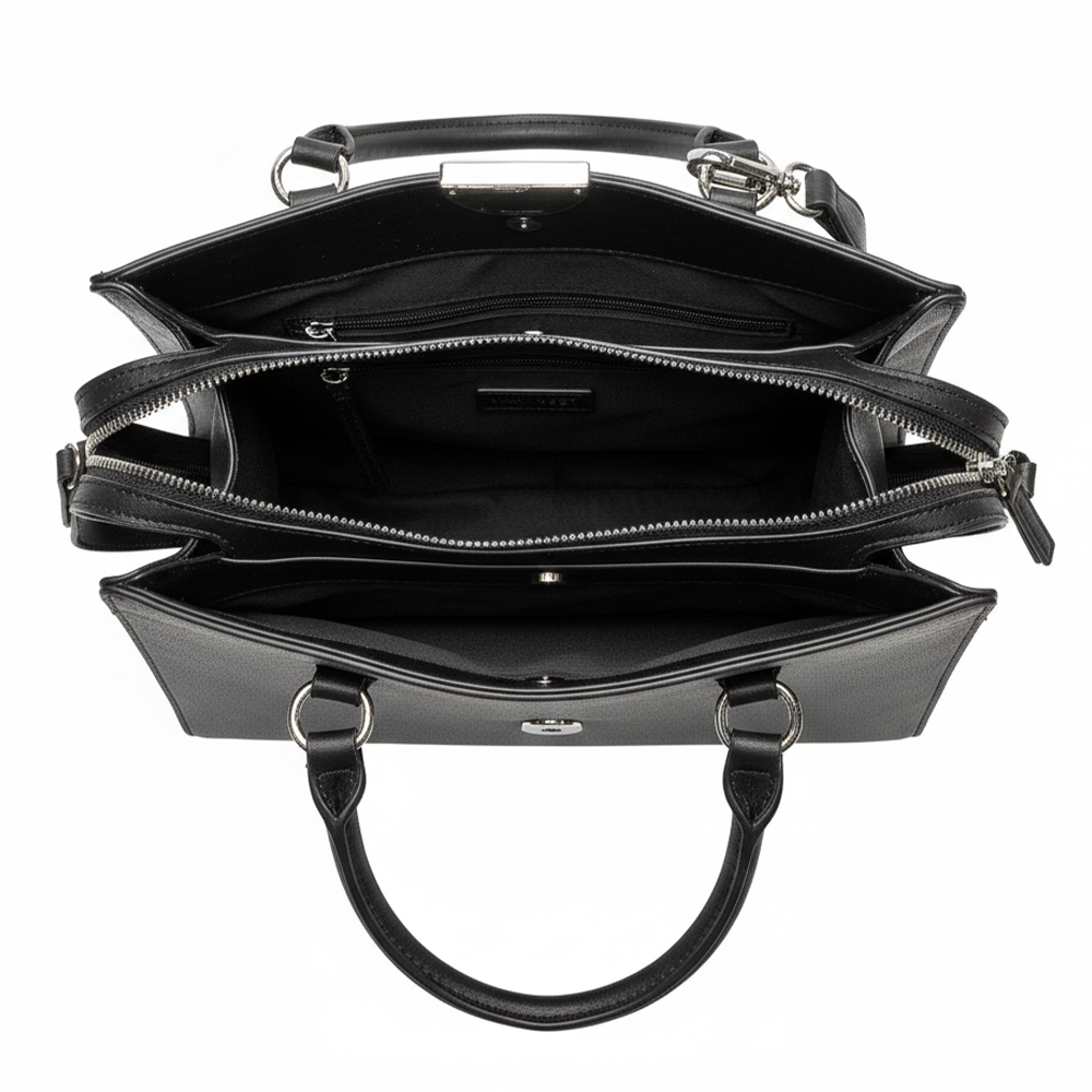 Nine West Cartera Eloisse Brown Logo Black