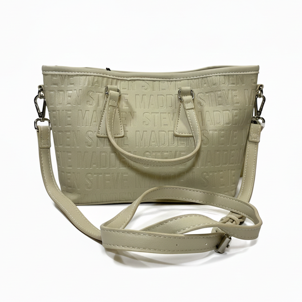 Steve Madden Cartera Bshane Mini Soft Tote Oatmilk Deboss