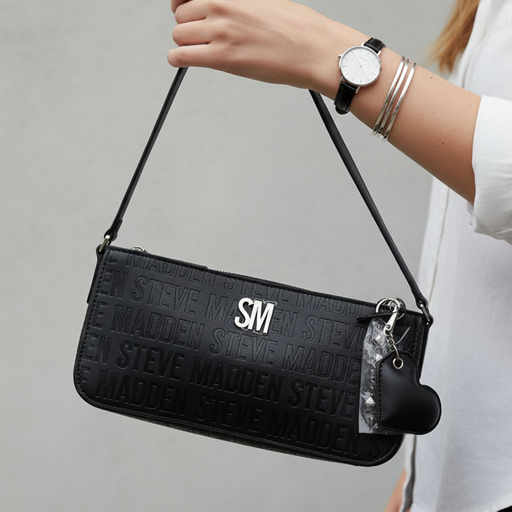 Steve Madden Cartera Bnigel Logo Update Class Black
