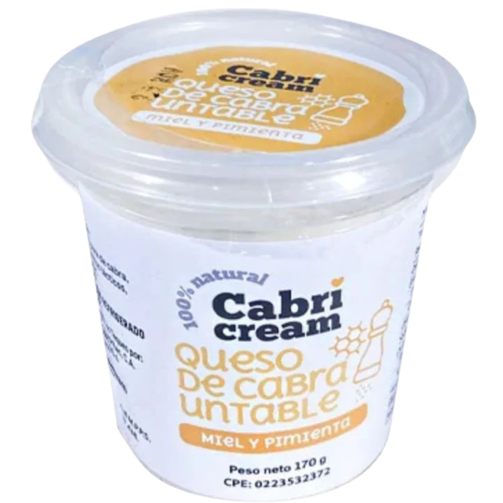 CabriCream Queso de Cabra Untable Miel y Pimienta 170gr