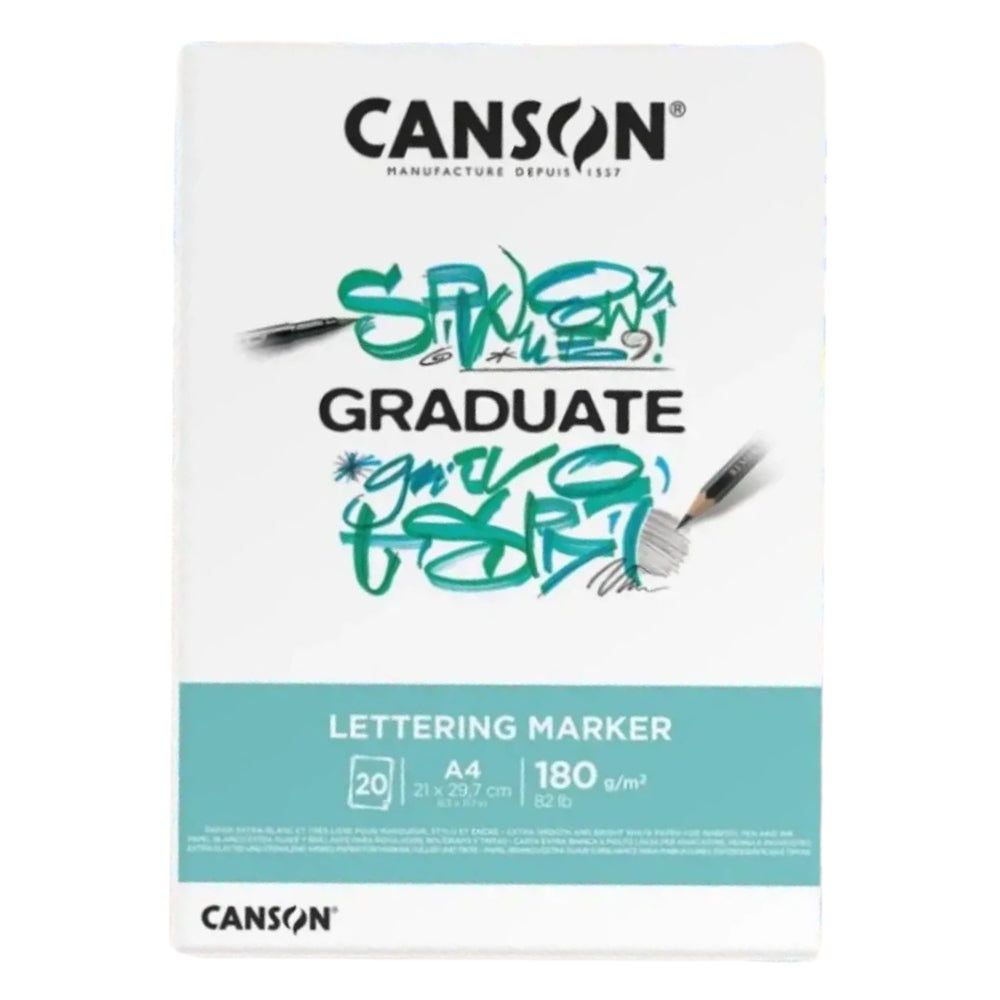 Canson Block Lettering Maker Graduate A4 20 Hojas 21 x 29.7cm