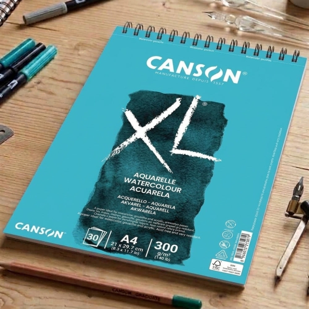 Canson Block Acuarela XL A4 30 Hojas 21 x 29.7cm