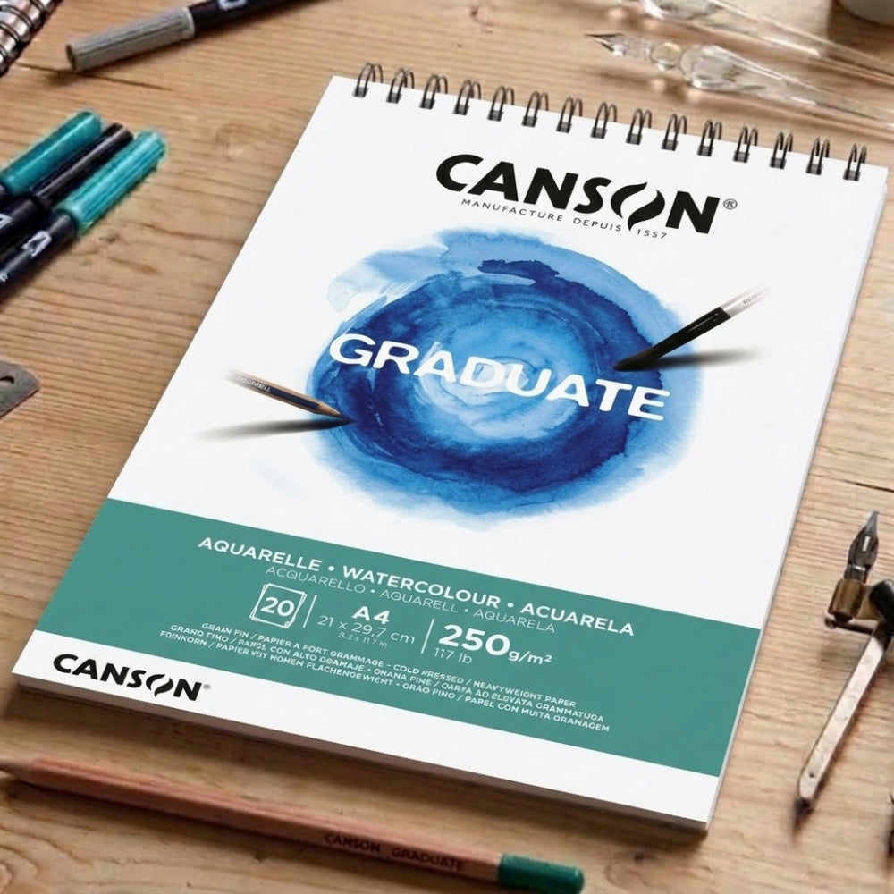 Canson Block Acuarela Graduate A4 20 Hojas 21 x 29.7cm