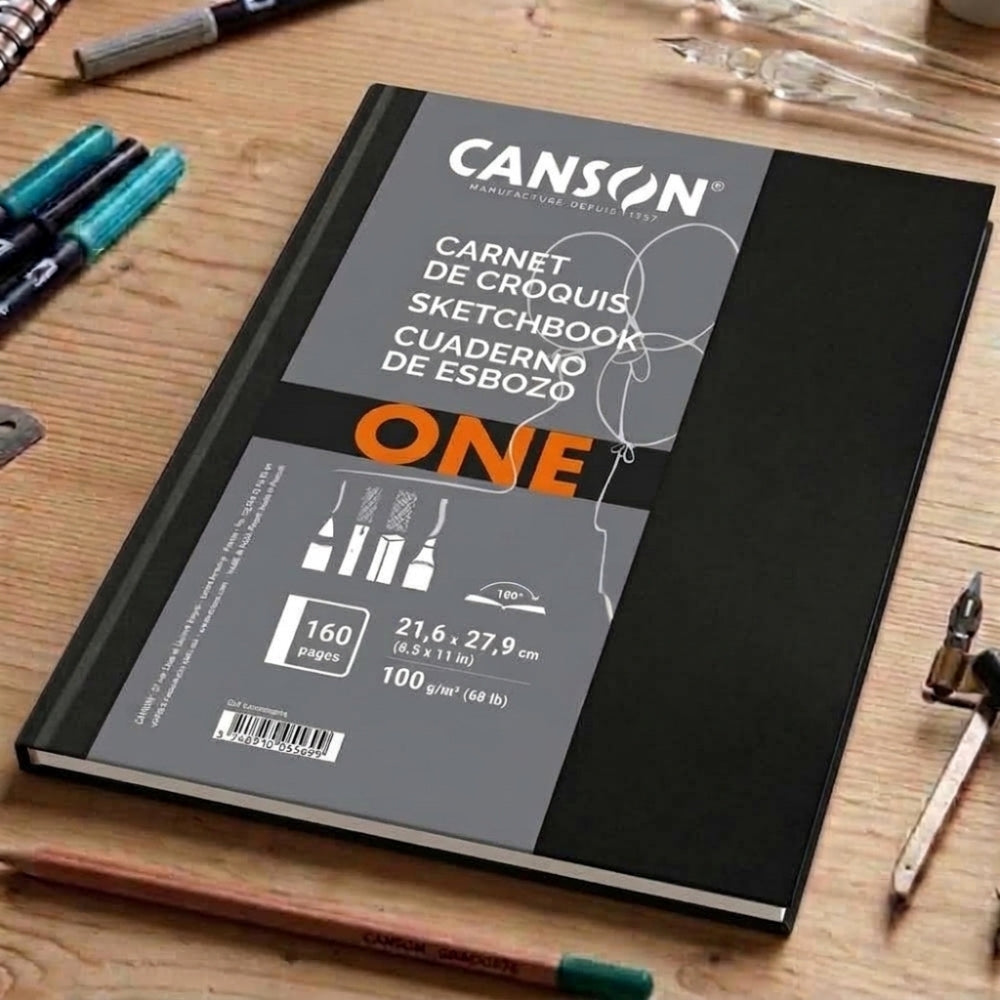 Canson Cuaderno de Esbozo One 160  Hojas 21.6 x 27.9cm
