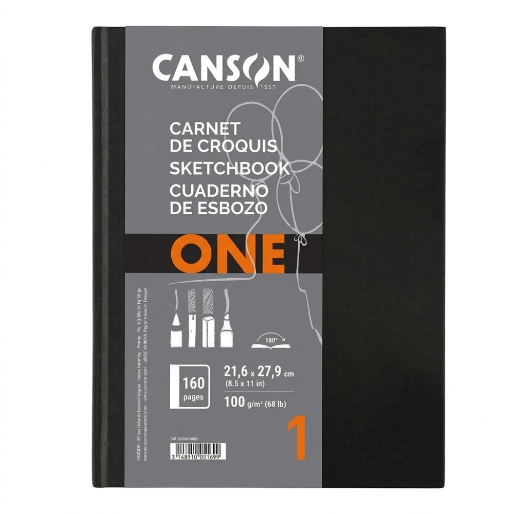 Canson Cuaderno de Esbozo One 160  Hojas 21.6 x 27.9cm