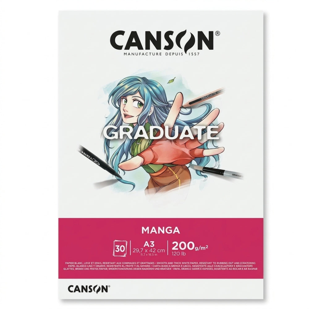 Canson Block Manga Graduate A3 30 Hojas 29.7 x 42cm
