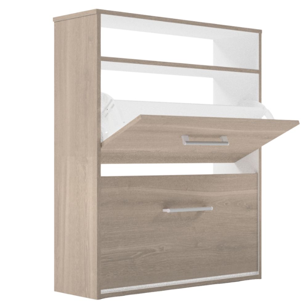 Casalista Zapatera 2 Puertas Bardolino/Blanco