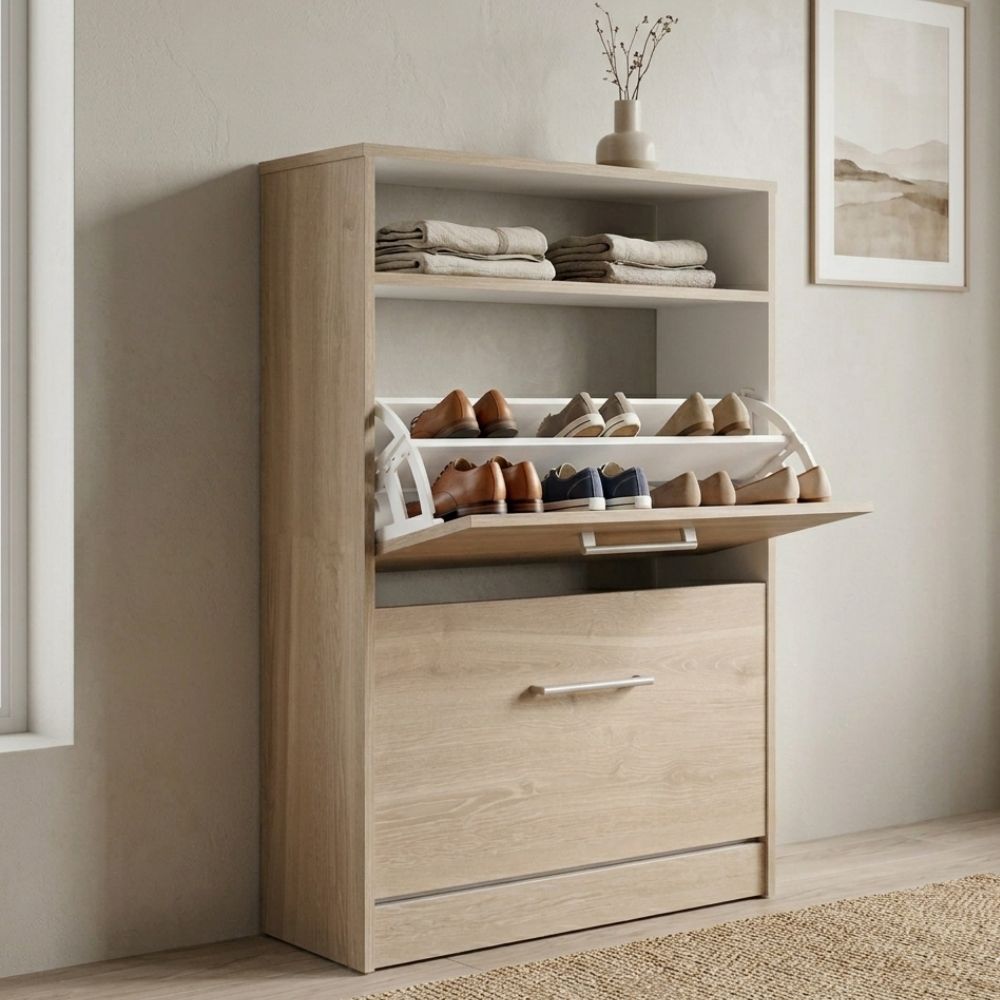 Casalista Zapatera 2 Puertas Bardolino/Blanco