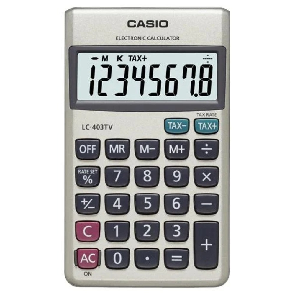 Casio Calculadora Portátil 8 Dígitos LC-403TV