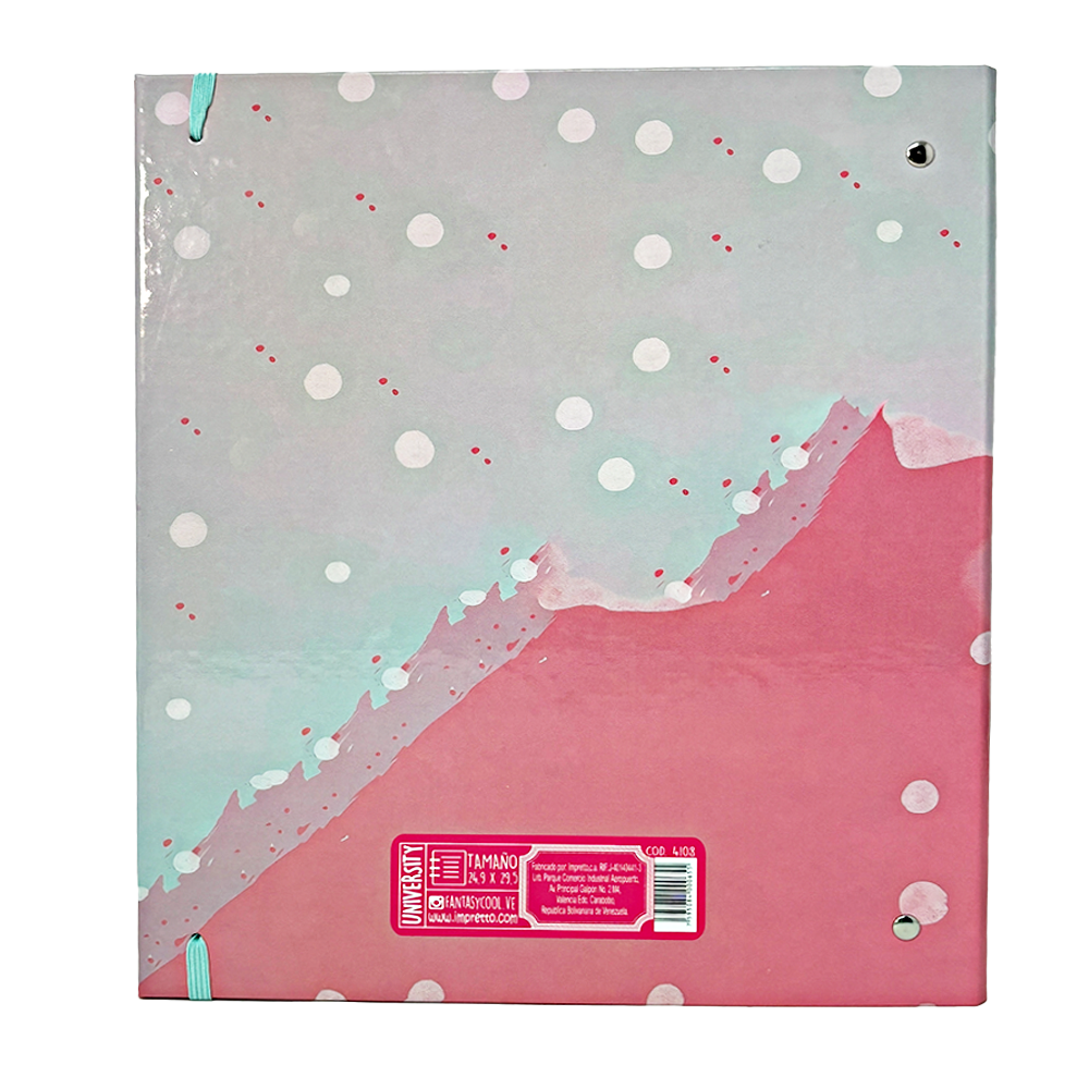 Fantasy University Carpeta Con Argollas Tamaño Carta Diseños Surtidos