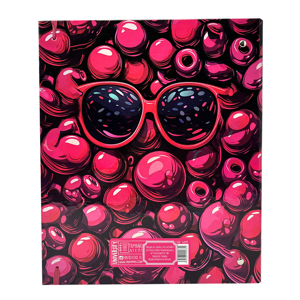 Fantasy University Carpeta Con Argollas Tamaño Carta Diseños Surtidos