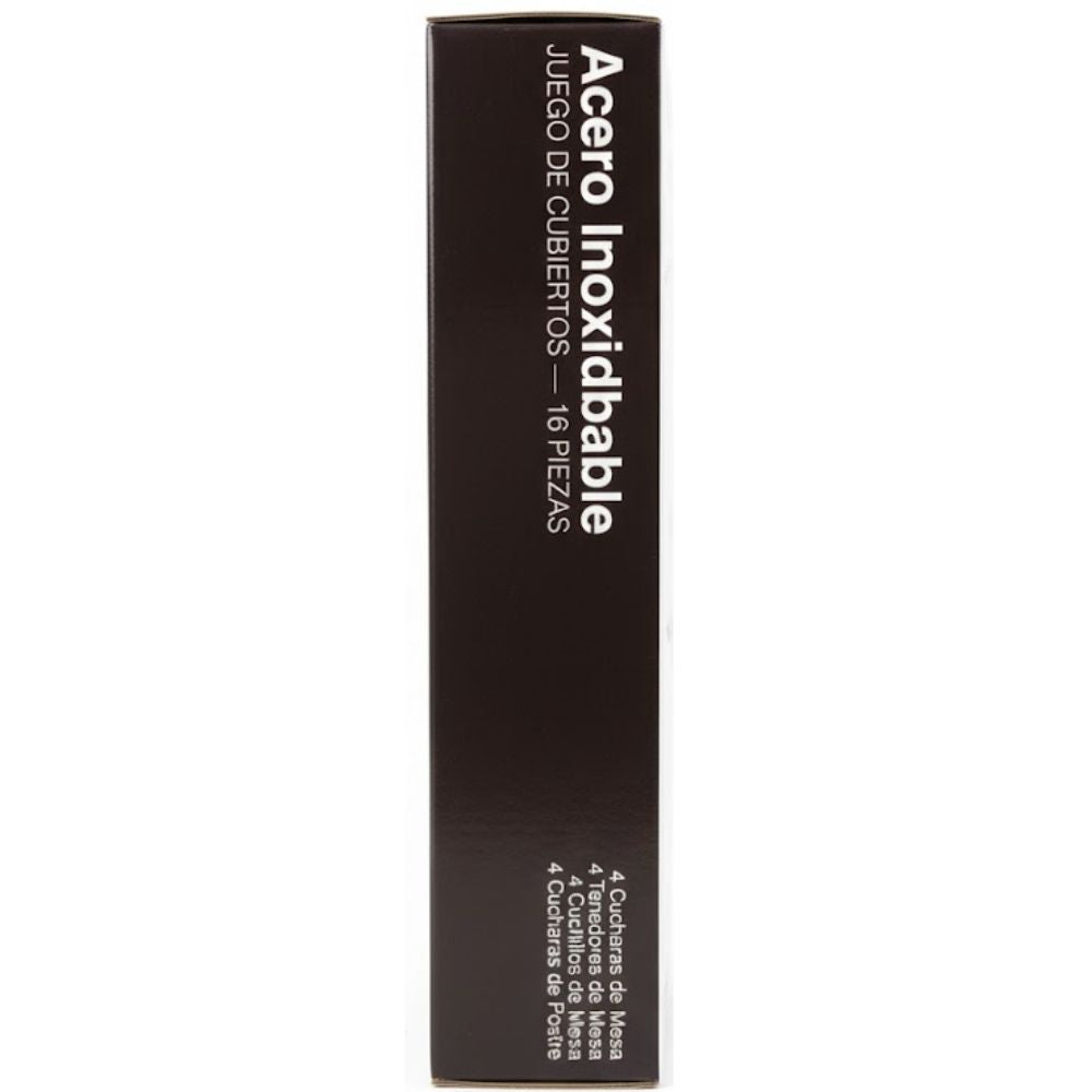 Magefesa Juego de Cubiertos Basic de Acero Inoxidable 16 Pcs