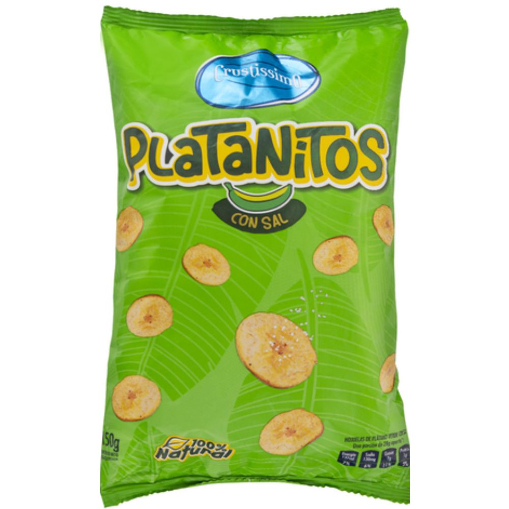 Platanitos Crustissimo con Sal 150 g