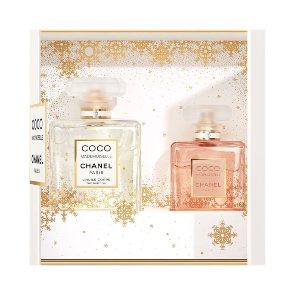 Chanel Coco Mademoiselle Eau de Parfum 50ml & Huile Corps Body Oil 100ml For Women