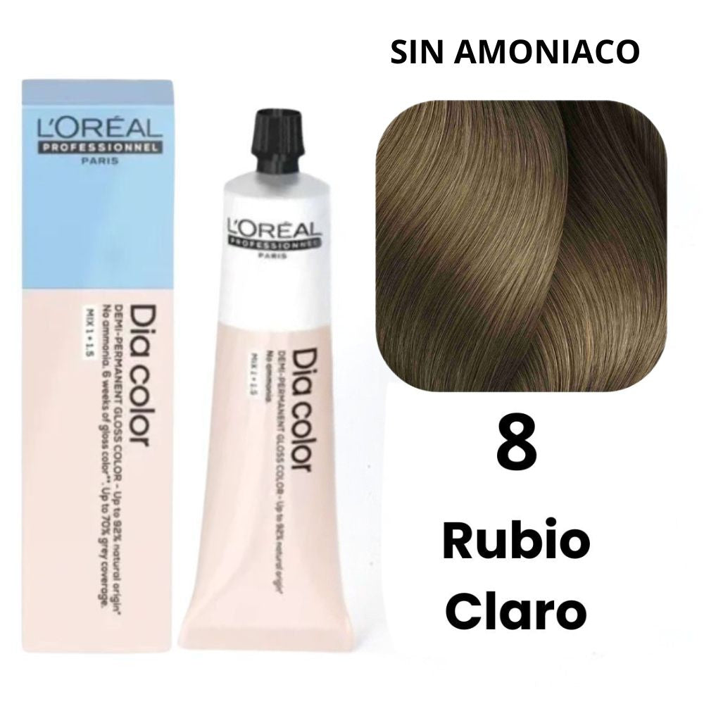 L'Oreal Tinte Dia Color N.8 Rubio Claro Sin Amoniaco 60ml