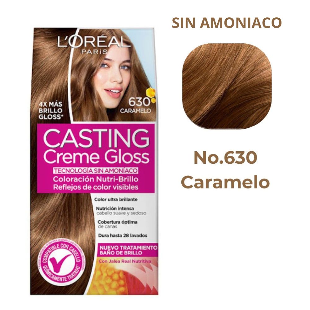 L'oreal Tinte Casting Creme Gloss 630 Caramelo Sin AmonÍaco