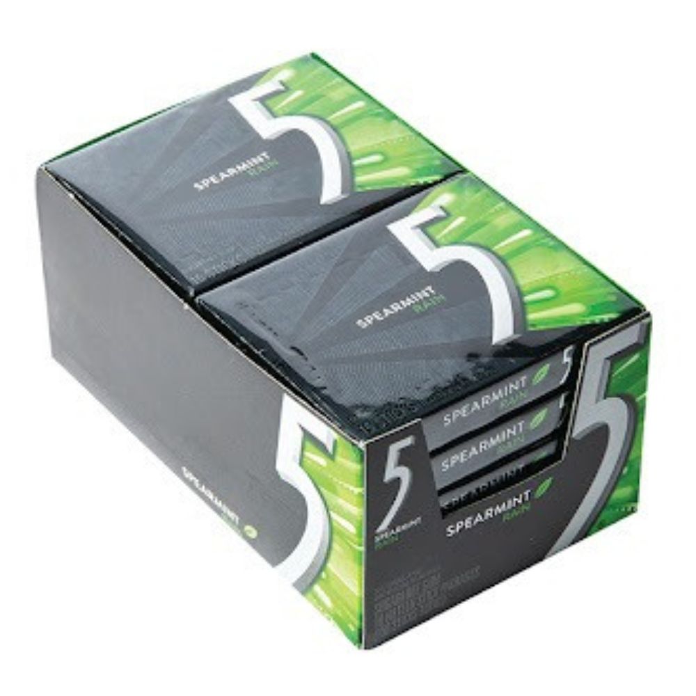 Chicle Five Spearmint Rain 10 Und