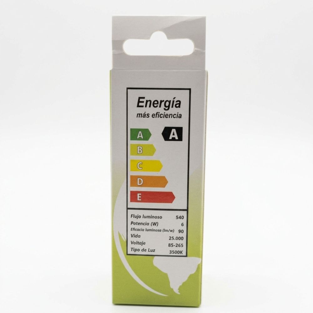 Bombillo Led Multivoltaje Warm White 6W E27 3500K Classic Lux 1 Und