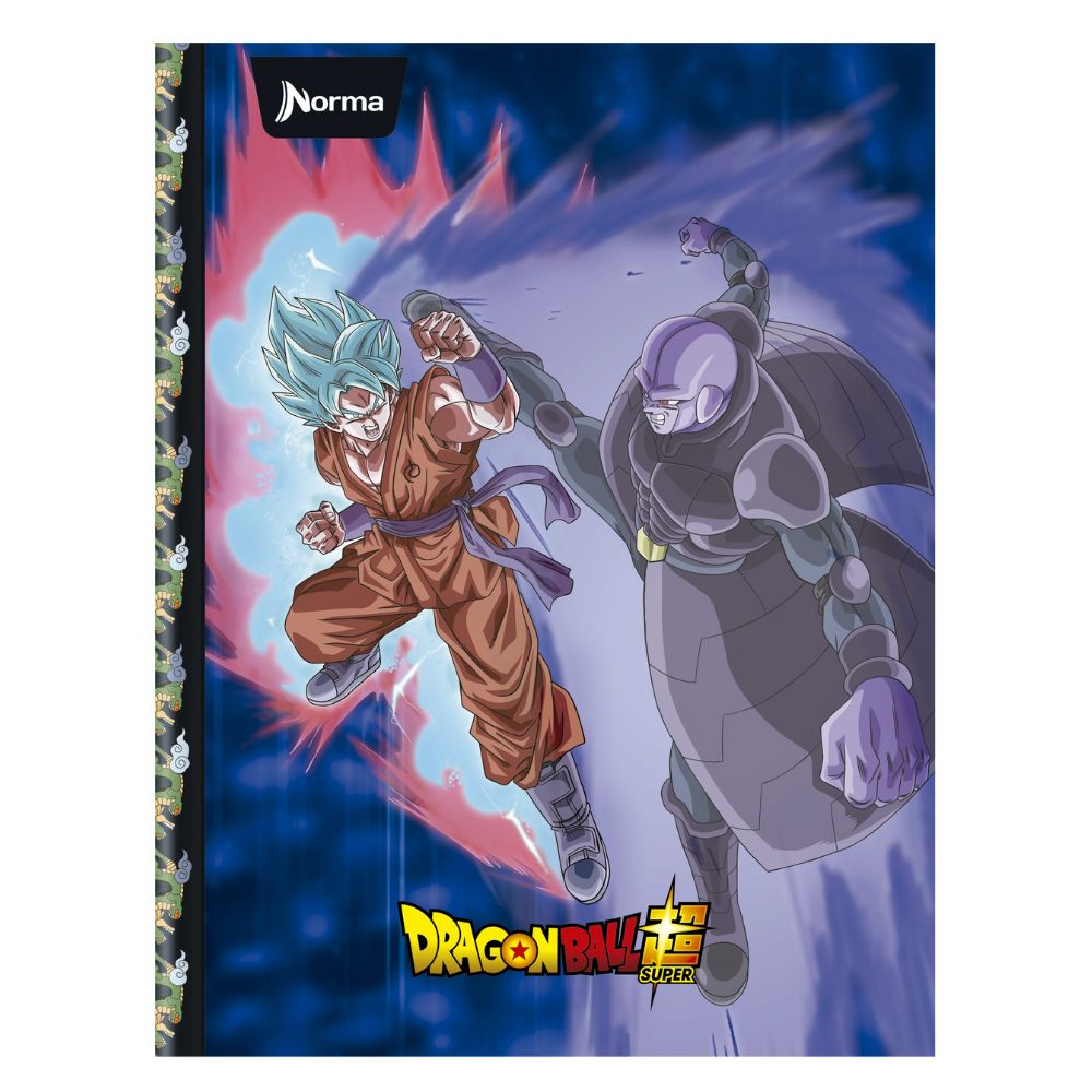Norma Cuaderno Cocida Dragon Ball Pasta Dura 100 Hojas Con Stickers Diseños Surtidos