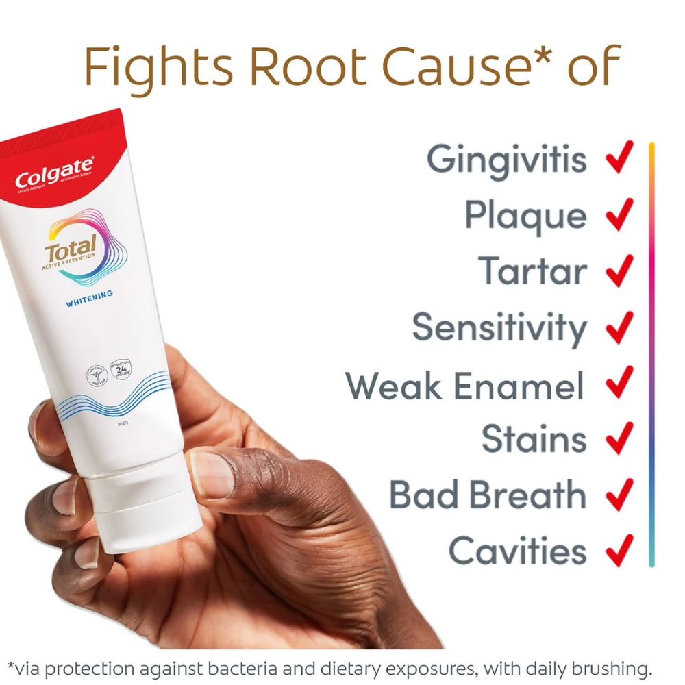 Colgate Crema Dental Total Active Prevention Whitening 24H 170g