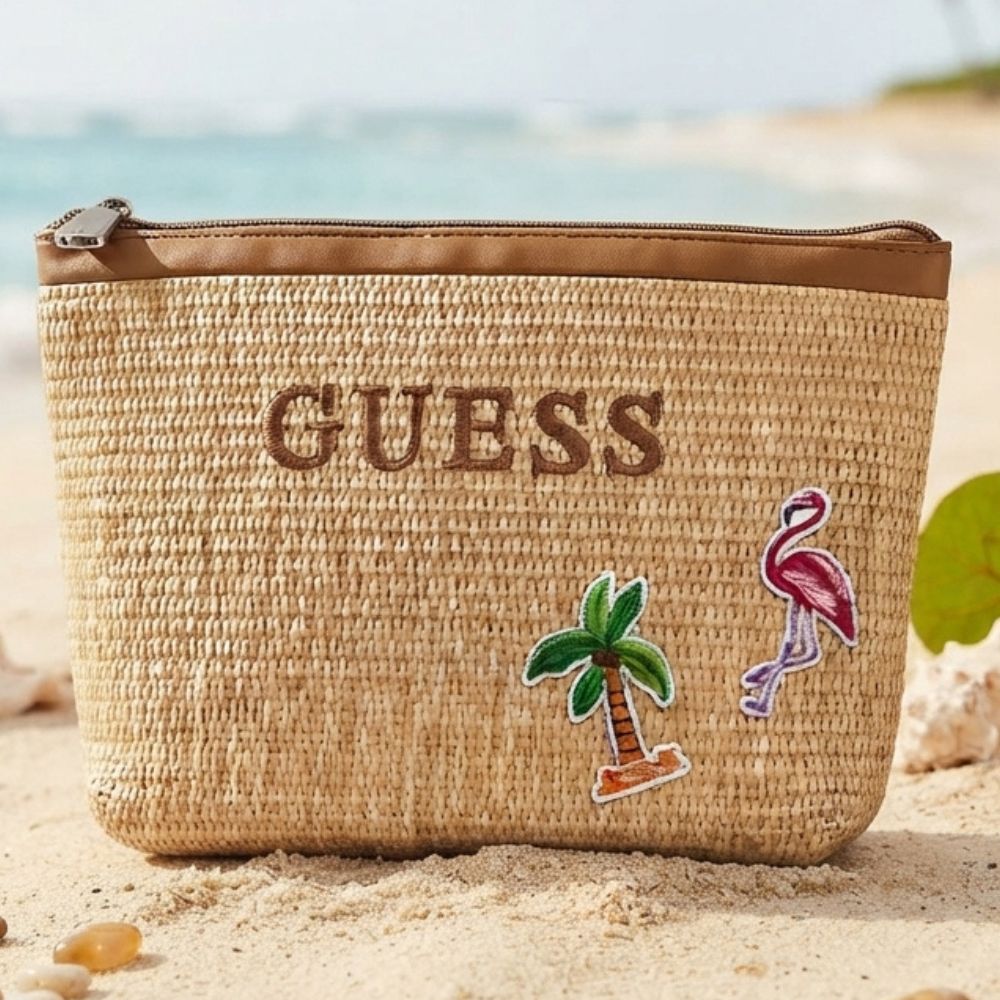 Guess Cosmetiquera Emma Travel Natural Multi