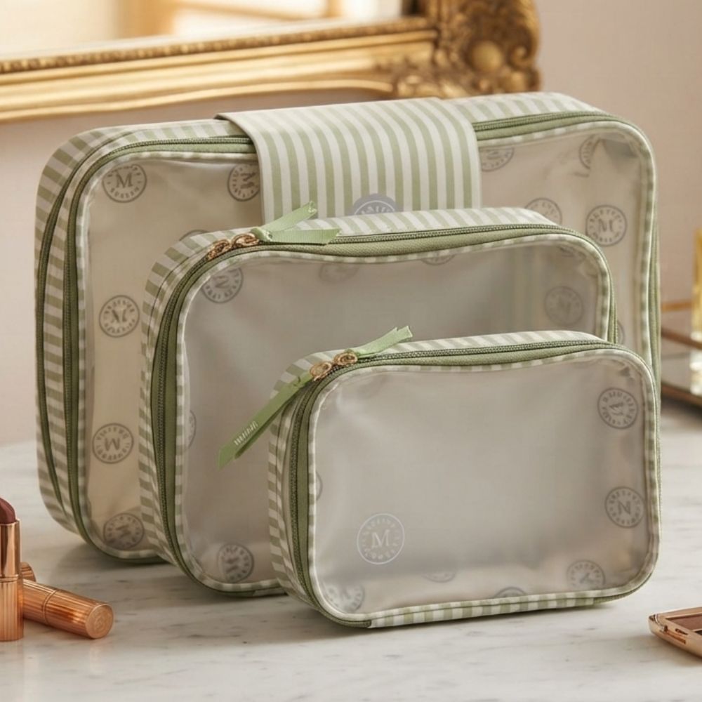 Martha Stewart Set De Bolsos Viajeros Green 3Pzas