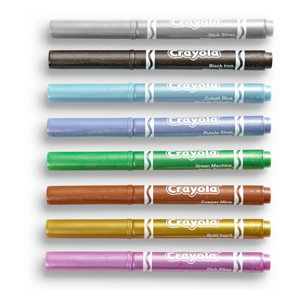 Crayola Marcadores Metalicos 8 Und