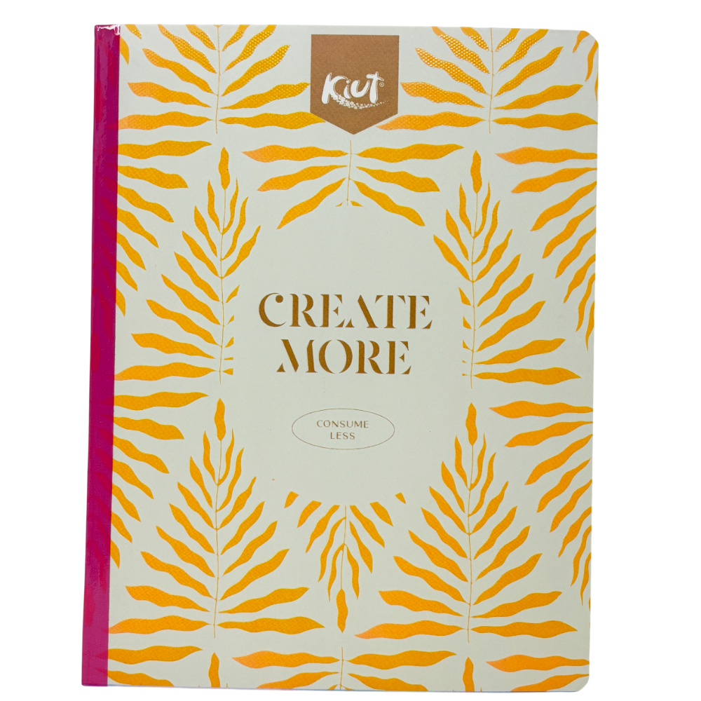 Kiut Cuaderno Una linea 100 Hojas Con Sitckers Diseños Surtidos