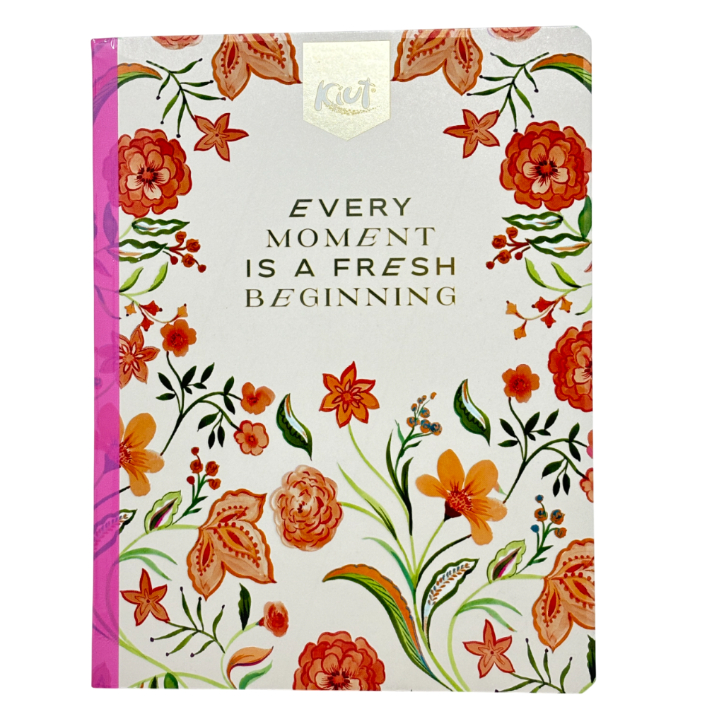 Kiut Cuaderno Una linea 100 Hojas Con Sitckers Diseños Surtidos