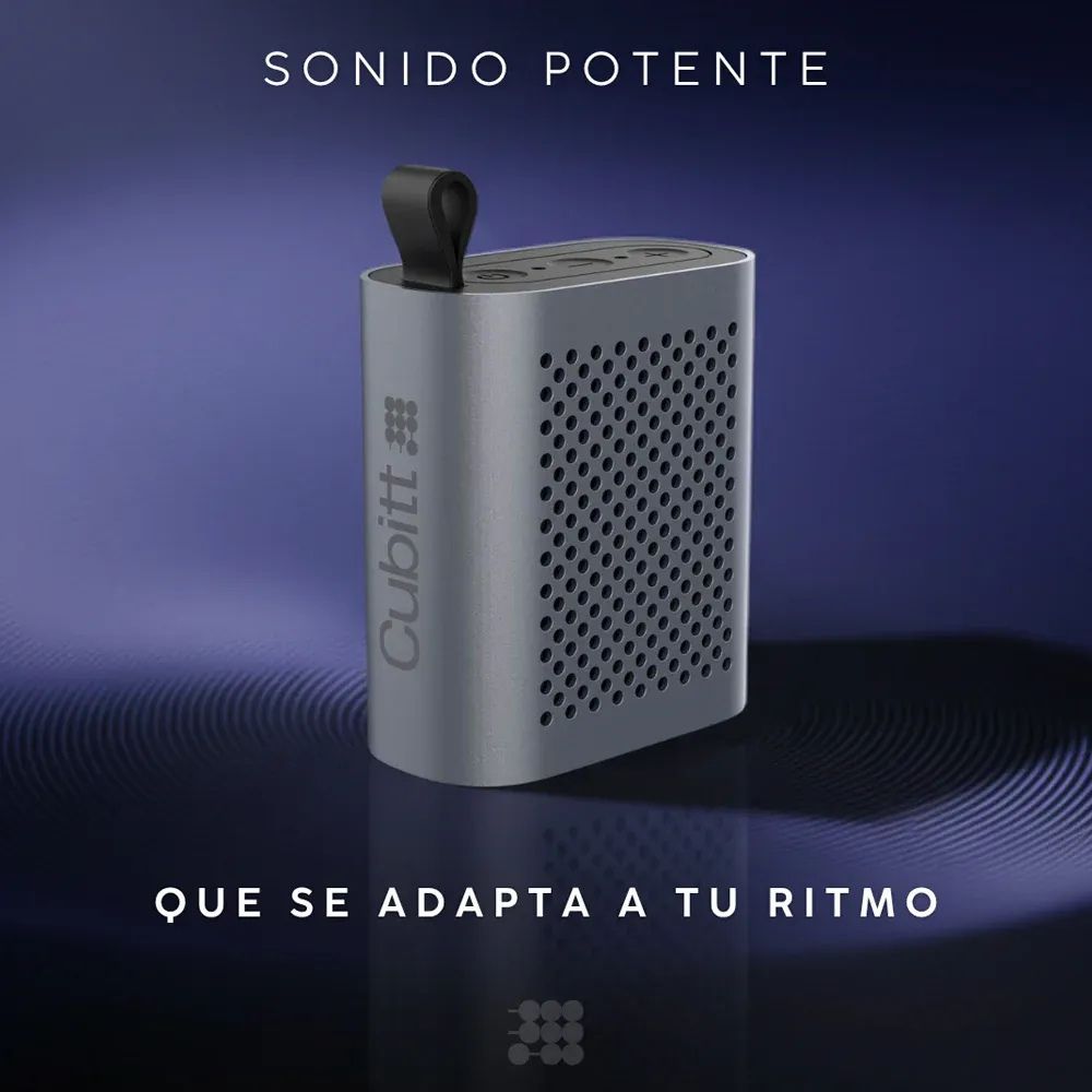 Cubitt Bocina Bluetooth Power Mini Speaker Gun Metal