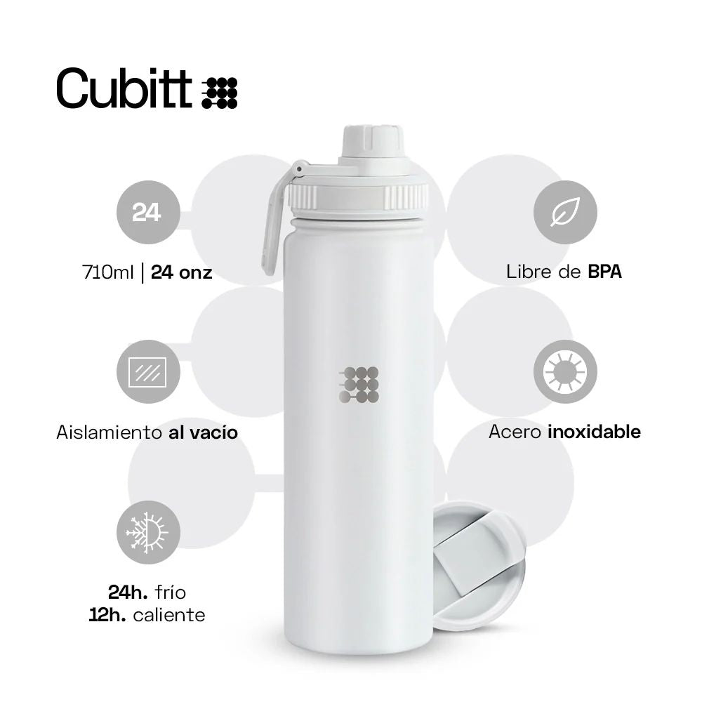 Cubitt Termo Hydro Bottle Snow White