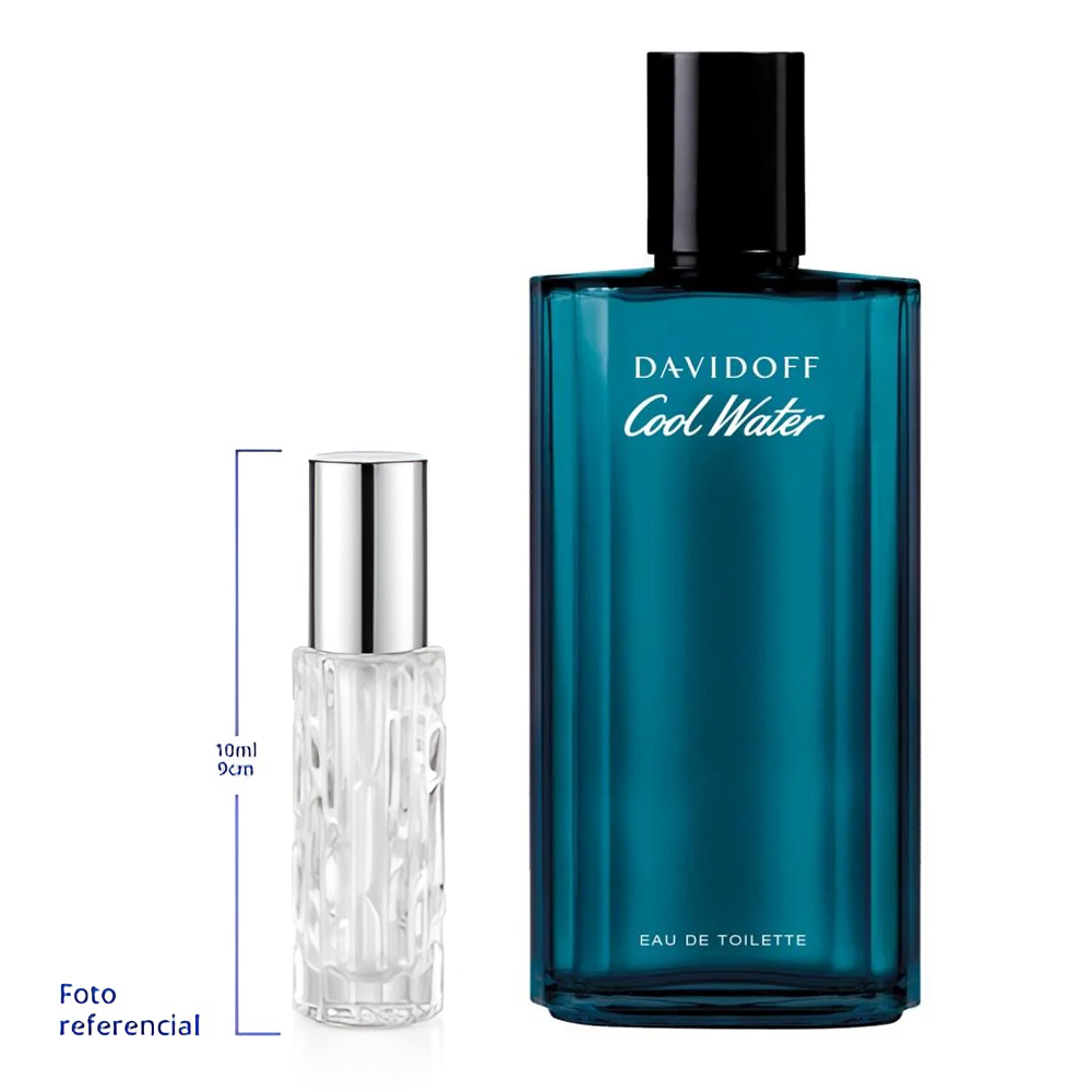 Davidoff Cool Water Decant Travel Size 10ml 95 a 150 Sprays Aprox Eau de Toilette For Men