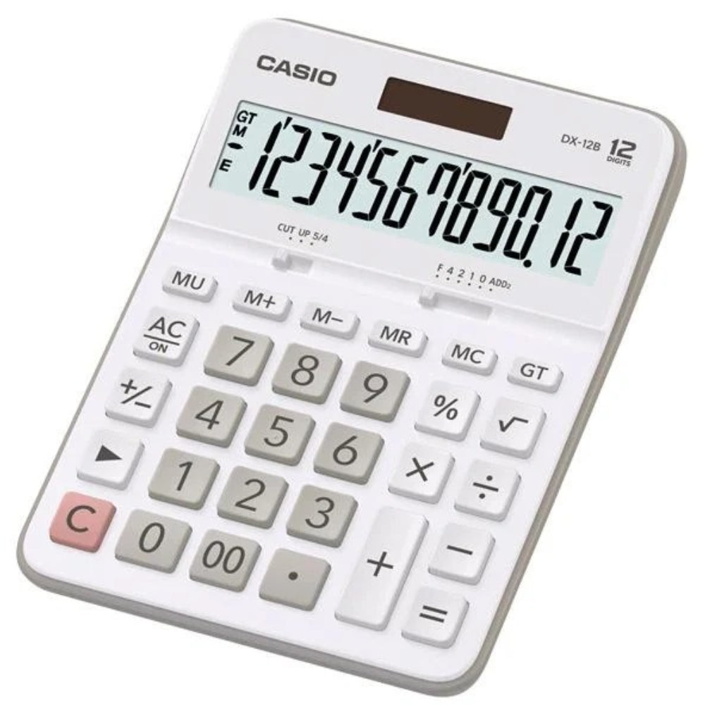 Casio Calculadora De Escritorio 12 Dígitos DX-12B-WE