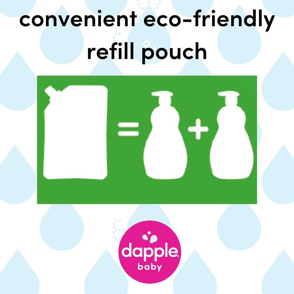 Dapple Baby Recarga Jabón Lavaplatos Y Biberones Fragrance Free 1L