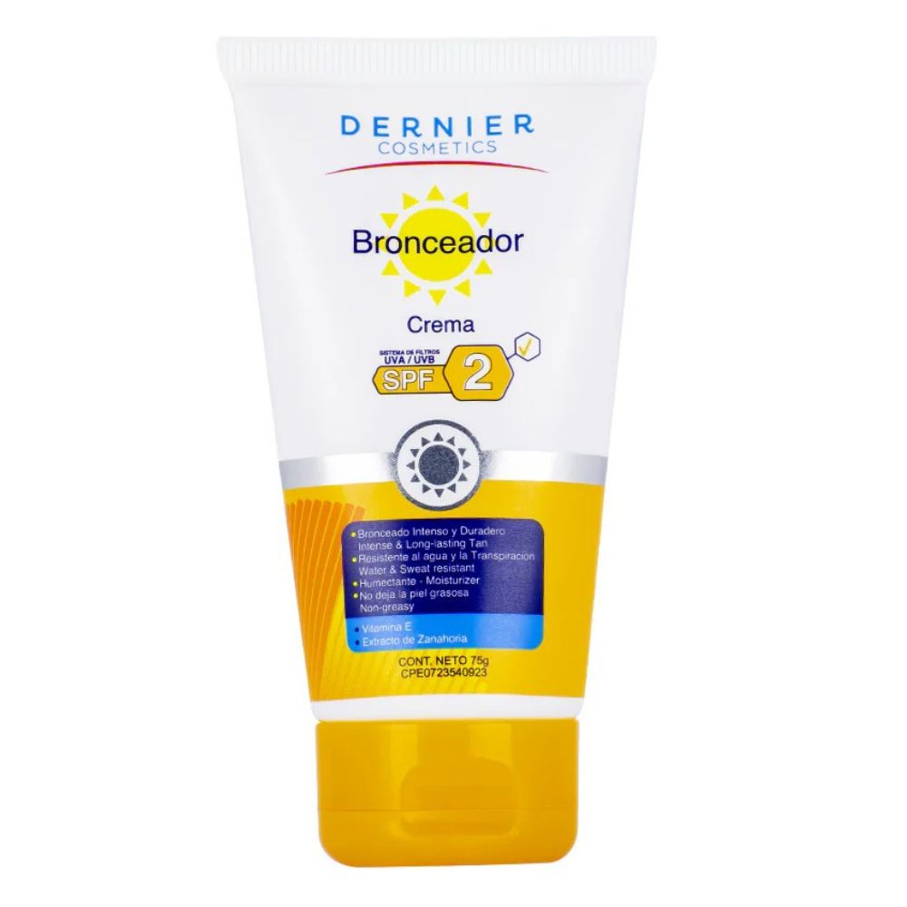 Dernier Bronceador Solar En Crema  SPF2 75gr