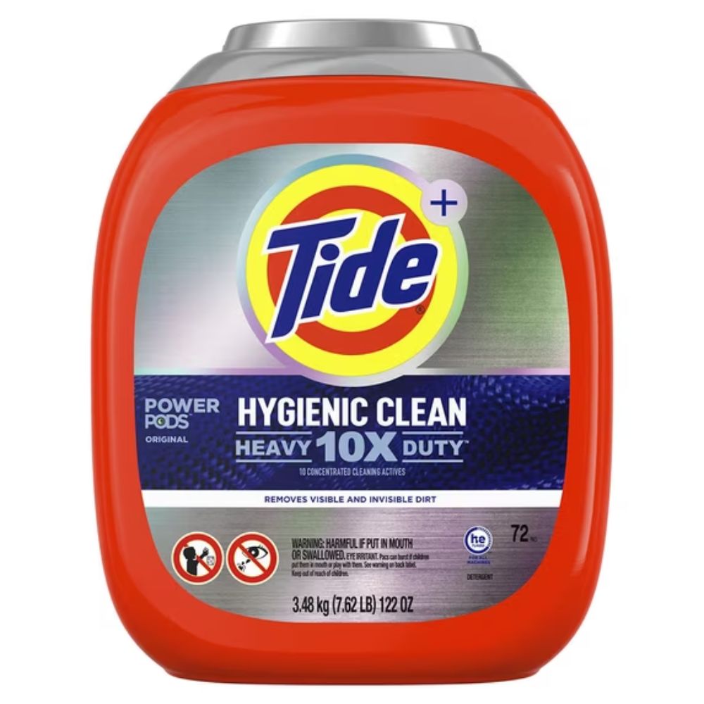 Tide Pods Hygienic Clean Heavy 10X Duty 72 Und 3.03 Kg