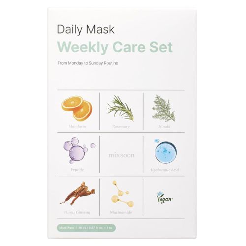 Mixsoon Daily Mask Weekly Care Set Mask Pack 20ml