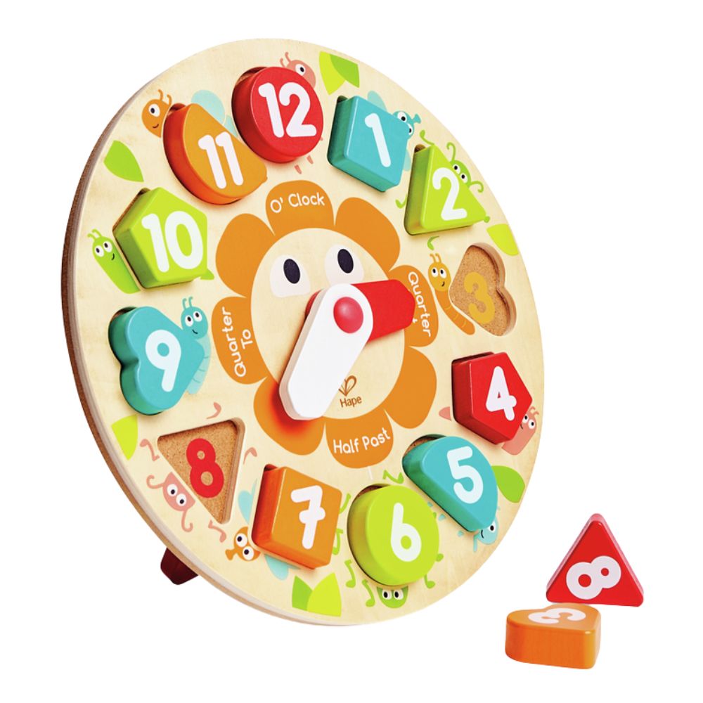 Hape Chunky Clock Puzzle 3+