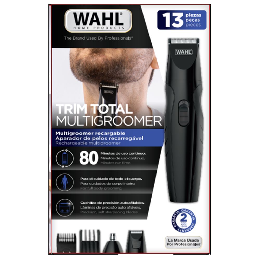 Wahl Maquina Afeitadora Trim Total Multigroomer Recargable 10 Piezas