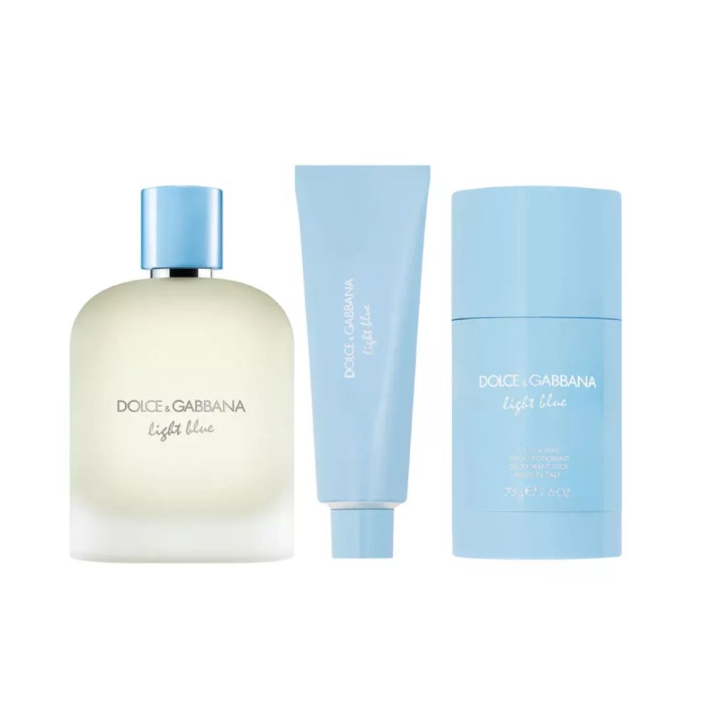 Dolce & Gabbana Light Blue Pour Homme Set 3 Und