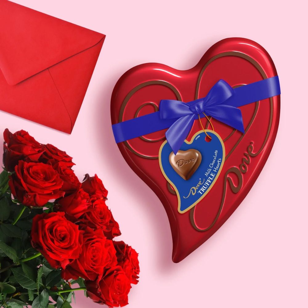 Dove Milk Chocolate Truffle Hearts  17 Bombones 165gr